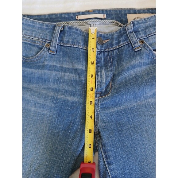 Gap Jeans Womens 8R Blue Flare Limited Edition Medium Wash Stretch Denim Hipster - Picture 12 of 16